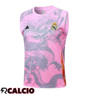 Canotta Allenamento Real Madrid Rosa 2024/2025