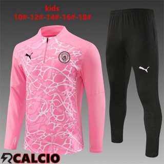 Insieme Tuta Calcio Manchester City Bambino Rosa 2024/2025