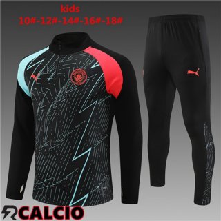 Insieme Tuta Calcio Manchester City Bambino Nero 2023/2024