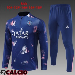 Insieme Tuta Calcio Paris PSG Bambino Blu Reale 2024/2025