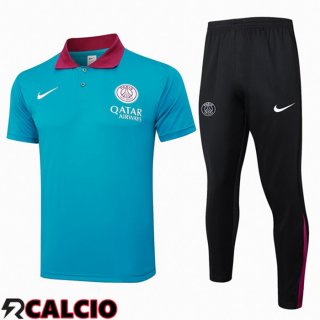 Insieme Polo Paris PSG + Pantaloni Blu 2024/2025