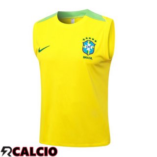 Canotta Allenamento Brasile Giallo 2024/2025