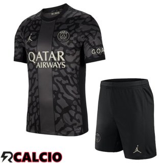 Terza Maglia Paris PSG Bambino Nero 2023/2024
