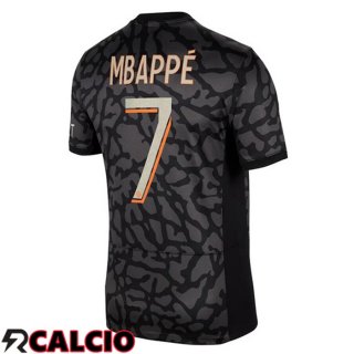 Terza Maglia Paris PSG (Mbappé 7) Nero 2023/2024