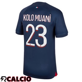 Prima Maglia Paris PSG (Kolo Muani 23) Blu Reale 2023/2024