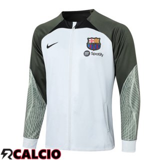 Giacca Calcio FC Barcellona Bianco Verde 2023/2024