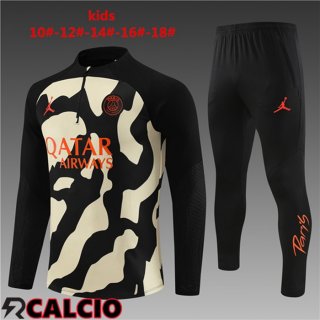 Insieme Tuta Calcio Paris PSG Bambino Nero Giallo 2023/2024