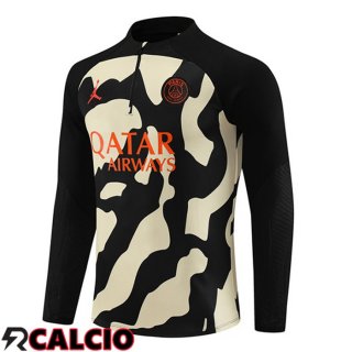 Felpa Allenamento JORDAN Paris PSG Nero Giallo 2023/2024