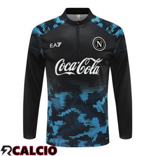 Felpa Allenamento SSC Napoli Nero Blu 2024/2025