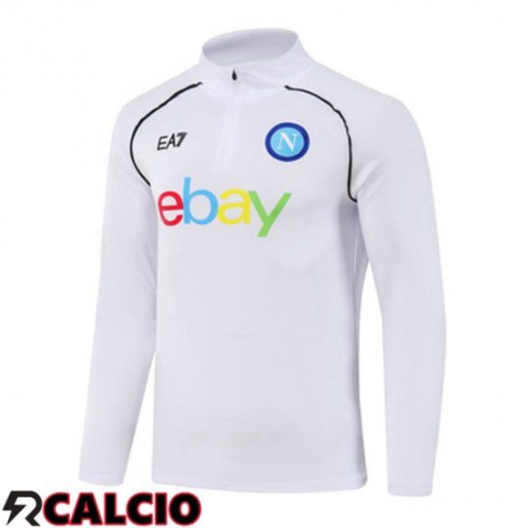 Felpa Allenamento SSC Napoli Bianco 2023/2024