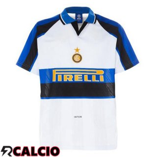 Seconda Maglia Inter Milan Retro Bianco Blu 1996-1997