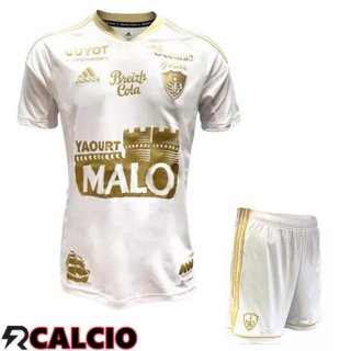 Seconda Maglia Stade Brestois Bambino Bianco 2022/2023