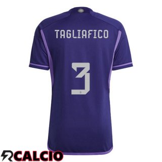 Seconda Maglia Argentina (TAGLIAFICO 3) Porpora 2022/2023