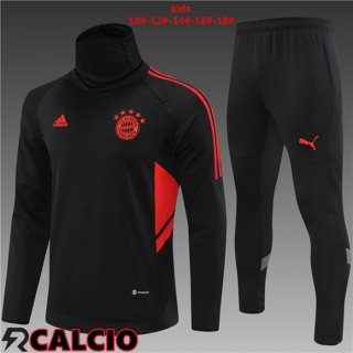 Tuta Calcio Bayern Monaco Collo Alto Bambino Nero 2022/2023
