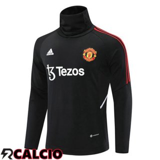 Felpe Allenamento Manchester United Collo Alto Nero 2022/2023