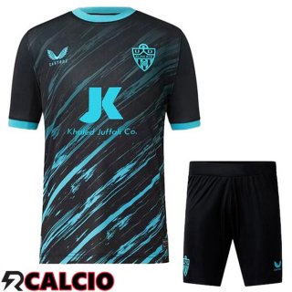 Seconda Maglia UD Almeria Bambino Nero Blu 2022/2023