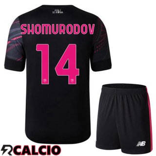 Terza Maglia AS Roma (SHOMURODOV 14) Bambino Nero 2022/2023