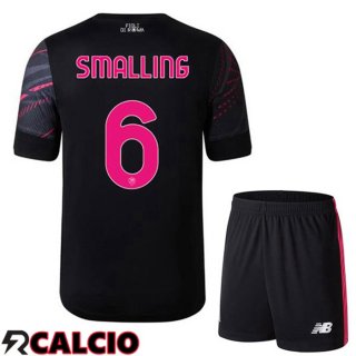Terza Maglia AS Roma (SMALLING 6) Bambino Nero 2022/2023