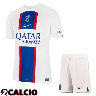 Terza Maglia Paris PSG Bambino Bianco 2022/2023