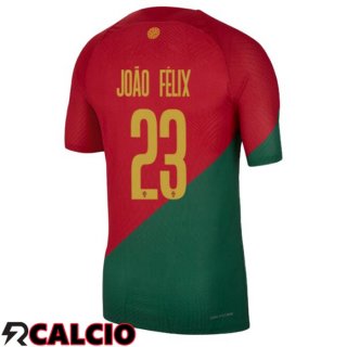 Prima Maglia Portogallo (JOÃO FÉLIX 23) Rosso Verde Coppa del Mondo 2022