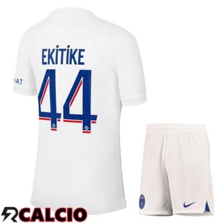 Terza Maglia Paris PSG (EKITIKE 44) Bambino Bianco 2022/2023