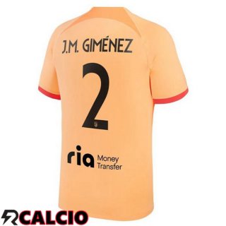 Terza Maglia Atletico Madrid (J.M GIMÉNEZ 2) Arancia 2022/2023