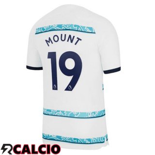 Seconda Maglia FC Chelsea (MOUNT 19) Bianco 2022/2023