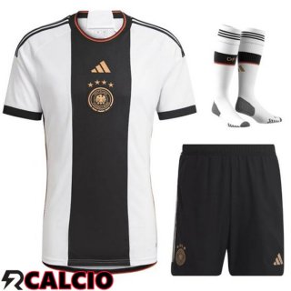Insieme Prima Maglia Germania (Pantaloncini + Calzini) Coppa Del Mondo 2022