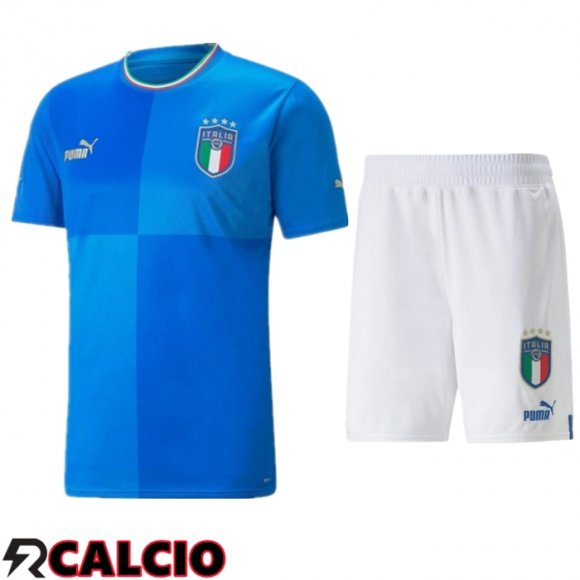Insieme Prima Maglia Italia + Pantaloncini Coppa Del Mondo 2022