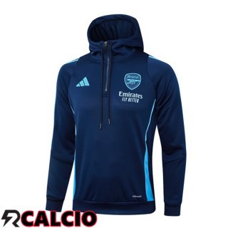 Felpa Con Cappuccio Arsenal Blu Reale 2024/2025