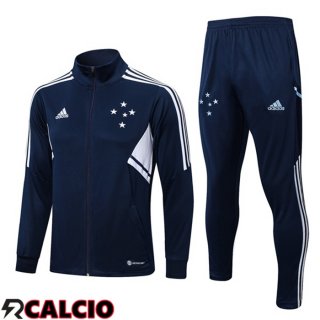 Insieme Tuta Calcio - Giacca Cruzeiro EC Blu Reale 2022/2023