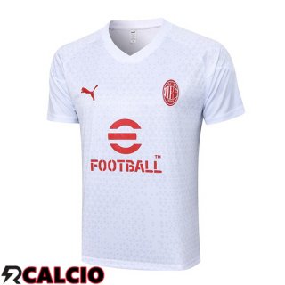 T Shirt Allenamento AC Milan Bianco 2023/2024
