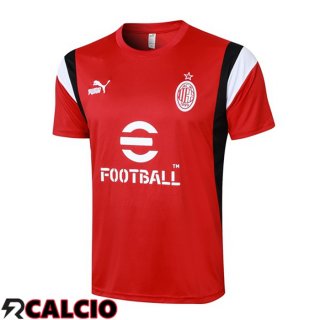 T Shirt Allenamento AC Milan Rosso 2023/2024