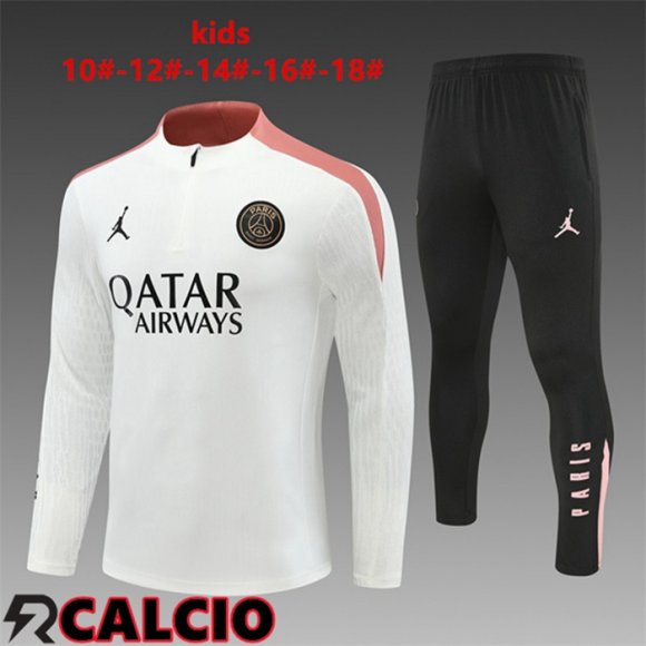 Insieme Tuta Calcio Paris PSG Bambino Bianco 2024/2025