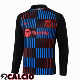 Felpa Allenamento FC Barcellona Blu Nero Rosso 2024/2025