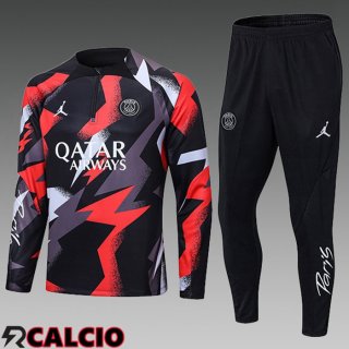 Insieme Tuta Calcio Paris PSG Bambino Rosso Grigio 2022/2023