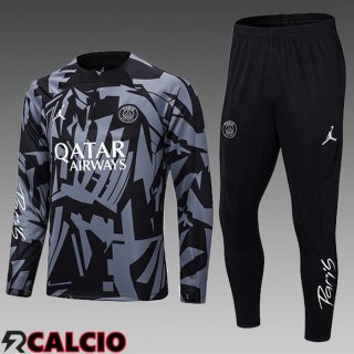 Insieme Tuta Calcio Paris PSG Bambino Nero Grigio 2022/2023