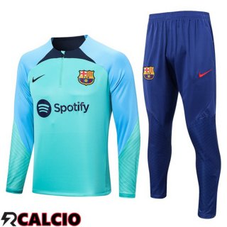 Insieme Tuta Calcio FC Barcellona Verde 2022/2023