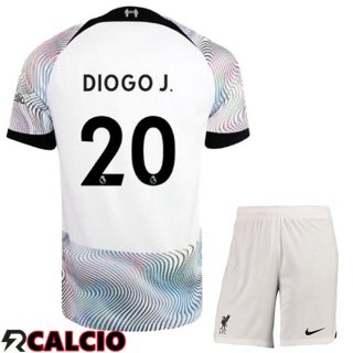 Seconda Maglie Calcio FC Liverpool (DIOGO J. 20) Bambino 2022/2023