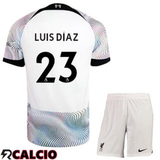 Seconda Maglie Calcio FC Liverpool (LUIS DÍAZ 23) Bambino 2022/2023