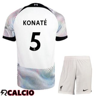 Seconda Maglie Calcio FC Liverpool (KONATE 5) Bambino 2022/2023