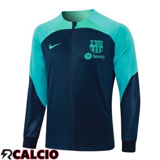 Giacca Calcio FC Barcellona Verde Blu Reale 2023/2024