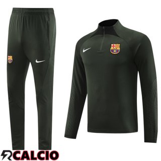 Insieme Tuta Calcio FC Barcellona Verde 2023/2024