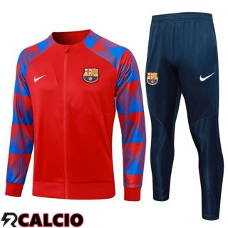 Insieme Tuta Calcio - Giacca FC Barcellona Rosso Blu 2023/2024