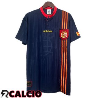 Seconda Maglia Spagna Retro Blu Reale 1996