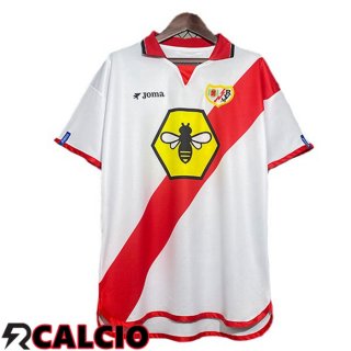 Prima Maglia Rayo Vallecano Retro Bianco Rosso 2001-2002