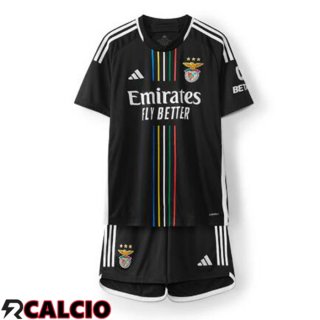 Seconda Maglia S.L Benfica Bambino Nero 2023/2024
