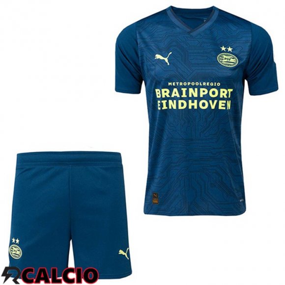Terza Maglia PSV Eindhoven Bambino Blu Reale 2023/2024