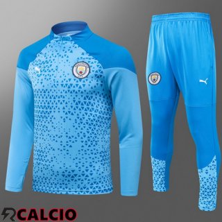 Insieme Tuta Calcio Manchester City Bambino Blu 2023/2024