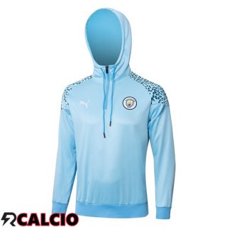 Felpa Allenamento Con Cappuccio Manchester City Blu 2023/2024